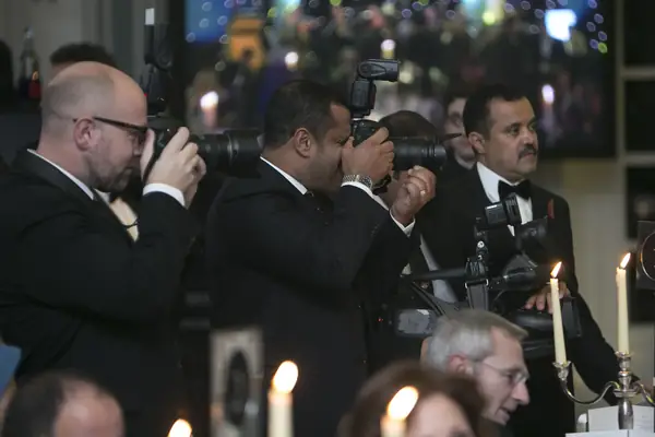 Photographers at work during a bis awards evening