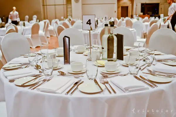 Dinner table number 4 laid for the British Invention Awards 2013