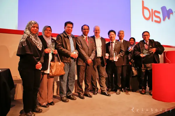 Group of winners on stage at the British Invention Awards 2013